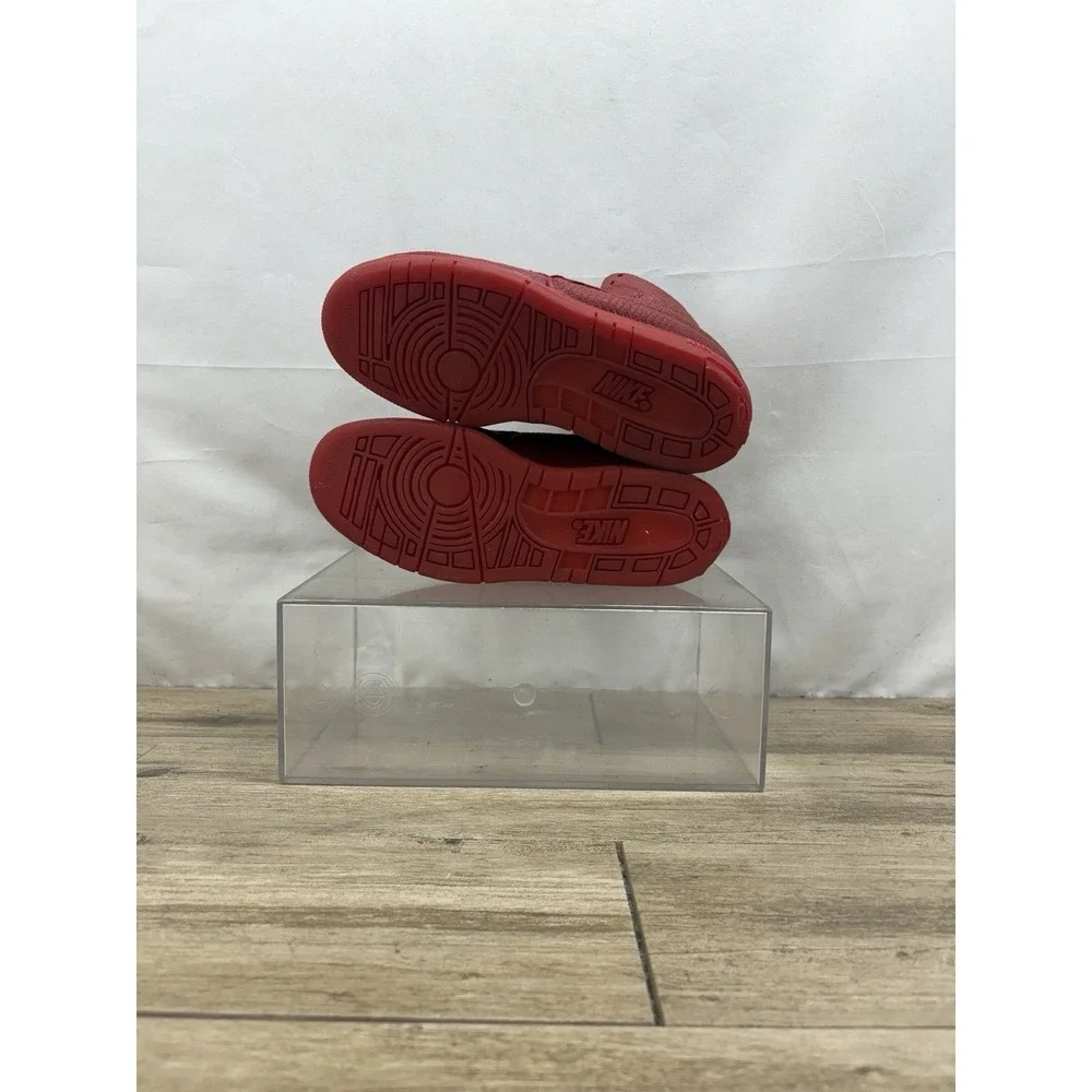 Nike‎ Air Python Gym Red Snakeskin Leather Mid Top Sneakers 705066-601 Mens